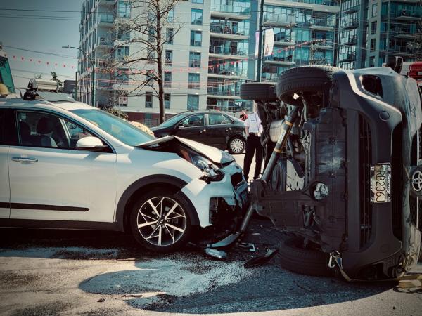 Crest, accident, fire, police